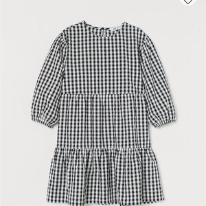 New without tags H&M airy cotton checked dress